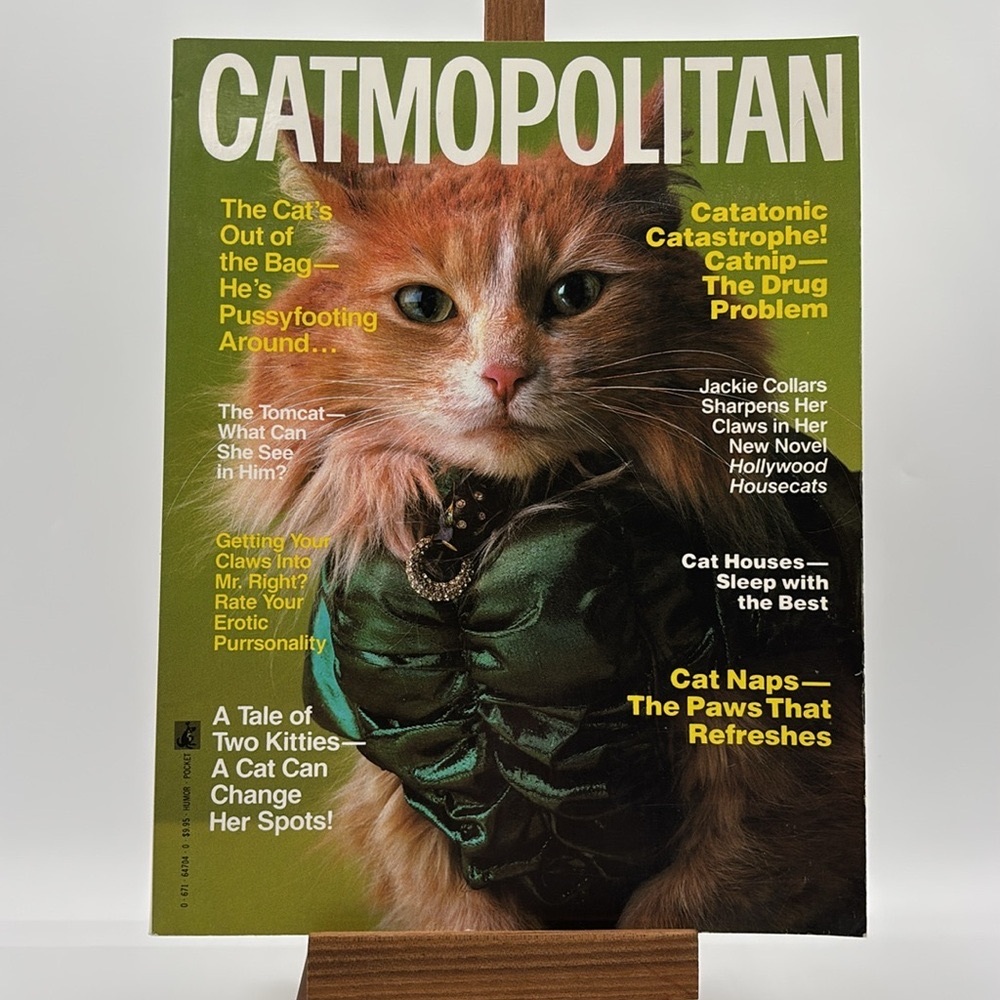 Vintage Catmopolitan Magazine for Cat Lovers